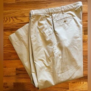 Bills Khakis 40x30” Cotton Khaki Pants. Pleated front. EUC. Made in USA